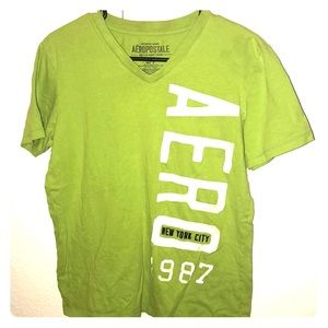 Green V-Neck Aeropostale shirt